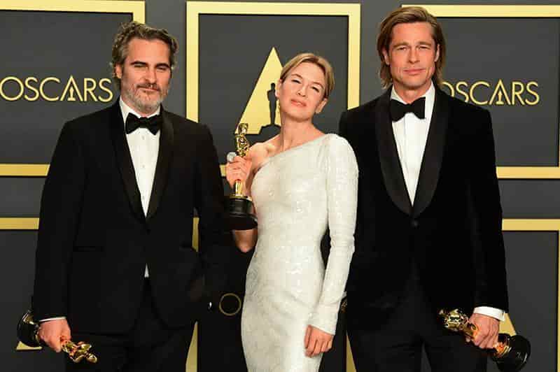 Joaquin Phoenix, Renée Zellweger y Brad Pitt