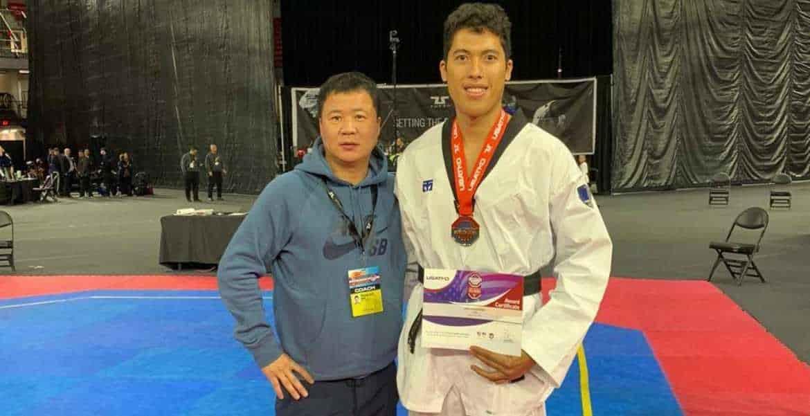 Carlos Sansores se queda con oro en Abierto de Taekwondo Carlos Sansores se queda con oro en Abierto de Taekwondo