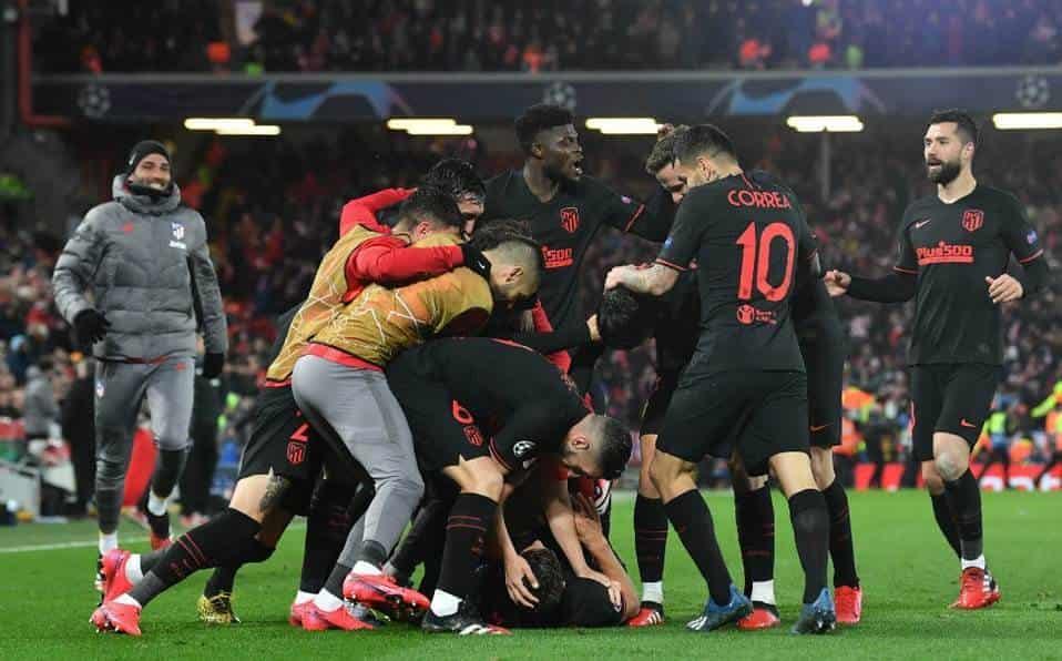 Atlético de Madrid elimina al Liverpool en la Champions
