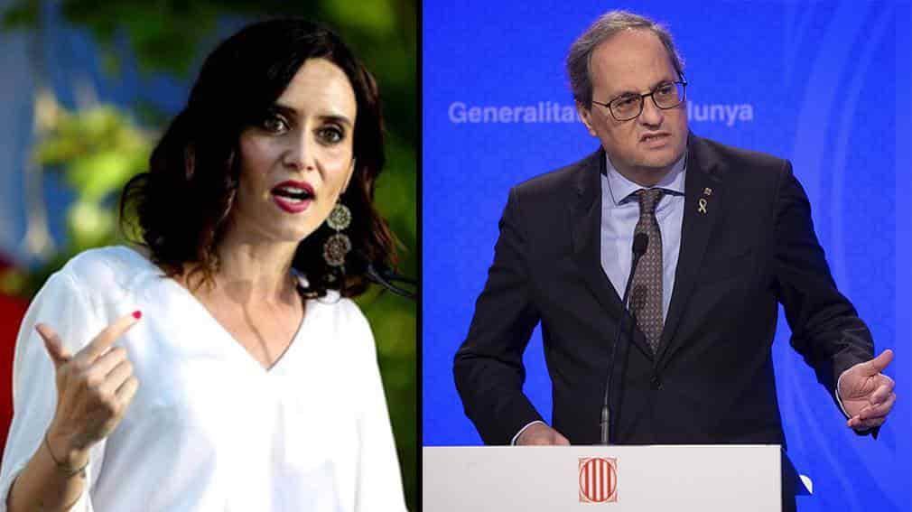Presidentes de Cataluña y Madrid positivo al coronavirus