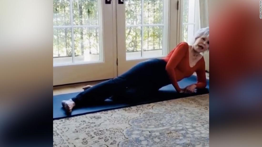 A sus 82 años, Jane Fonda se pone fit en TikTok