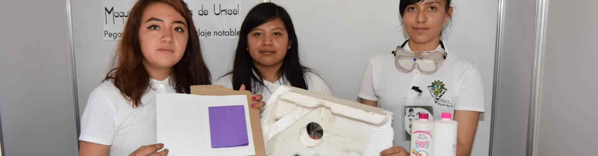 Politécnicas transforman el unicel en pegamento