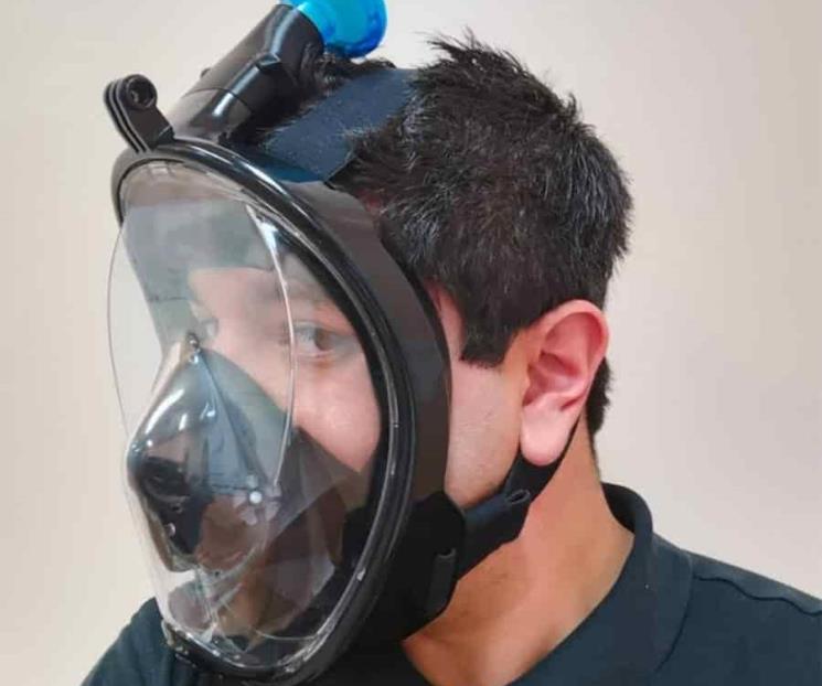 Adaptan mascarillas de buzo como cubrebocas especializados