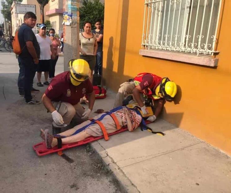 Atropella motocicleta a abuela