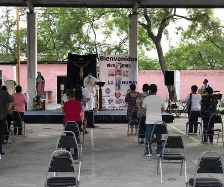 Registran templos católicos un aforo del 3 por ciento