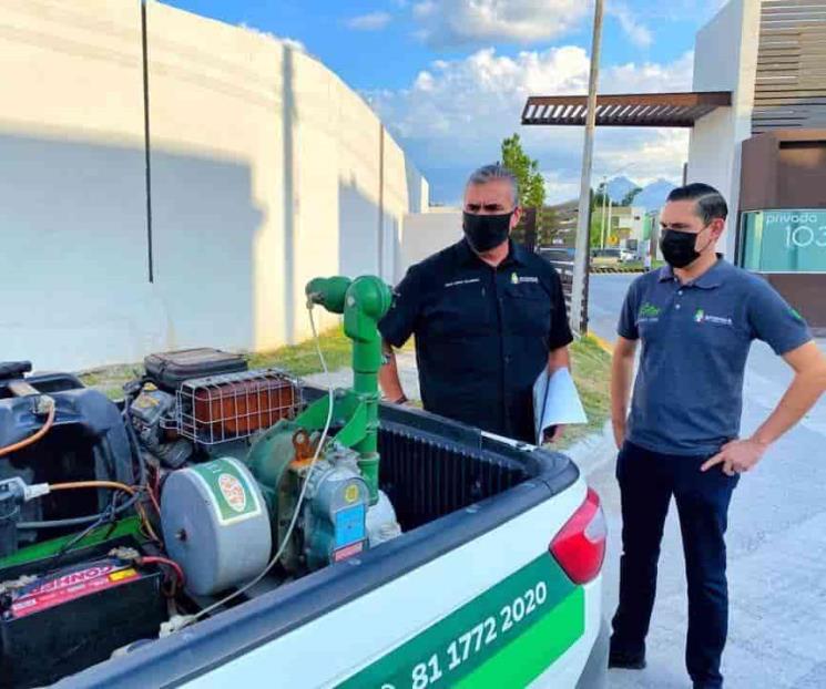 Refuerzan fumigaciones en Apodaca