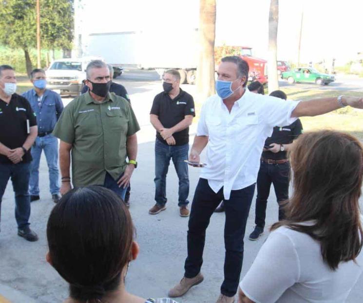 Se Compromete César Garza a solucionar encharcamientos