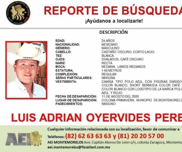 Desaparecen 2 hombres en Montemorelos