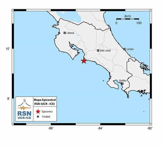 Se registra sismo magnitud 6 en Costa Rica Se registra sismo magnitud 6 en Costa Rica
