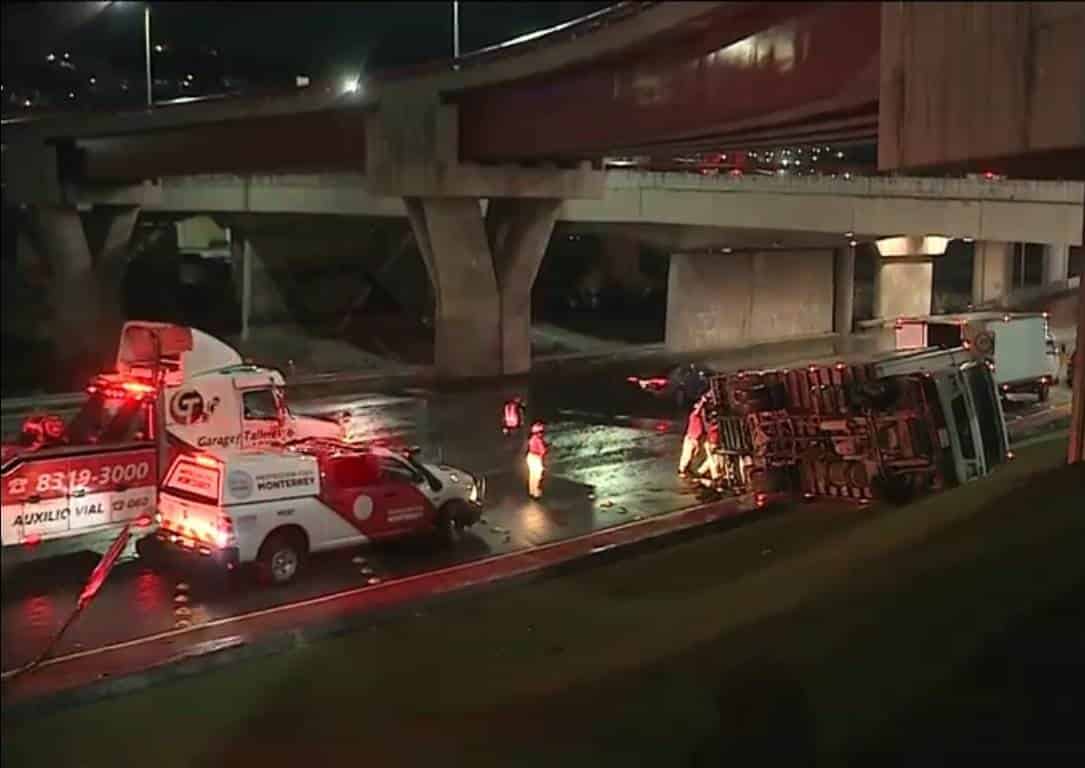 Transportaba varias toneladas de motores eléctrico