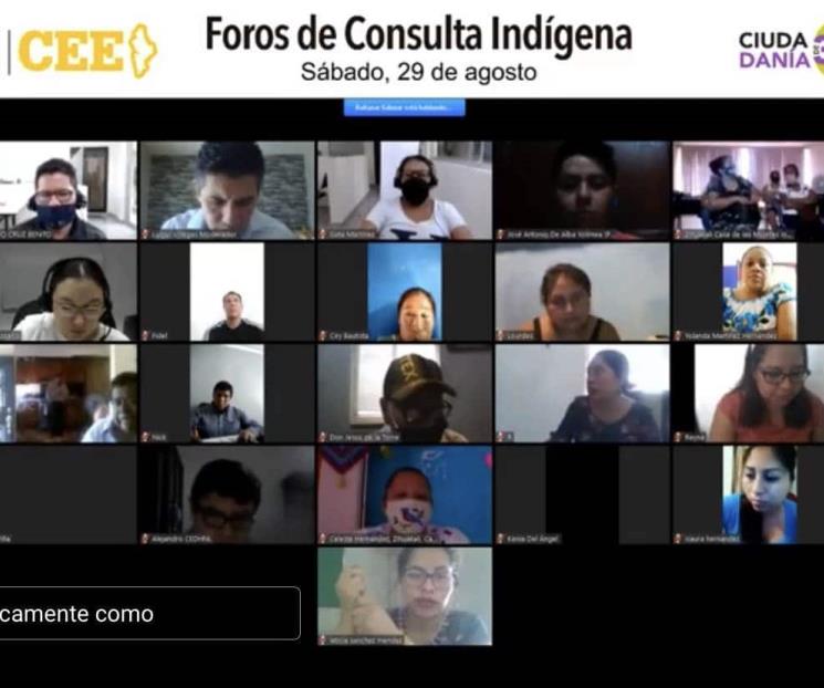 Realiza la CEE Foros de Consulta Indígena