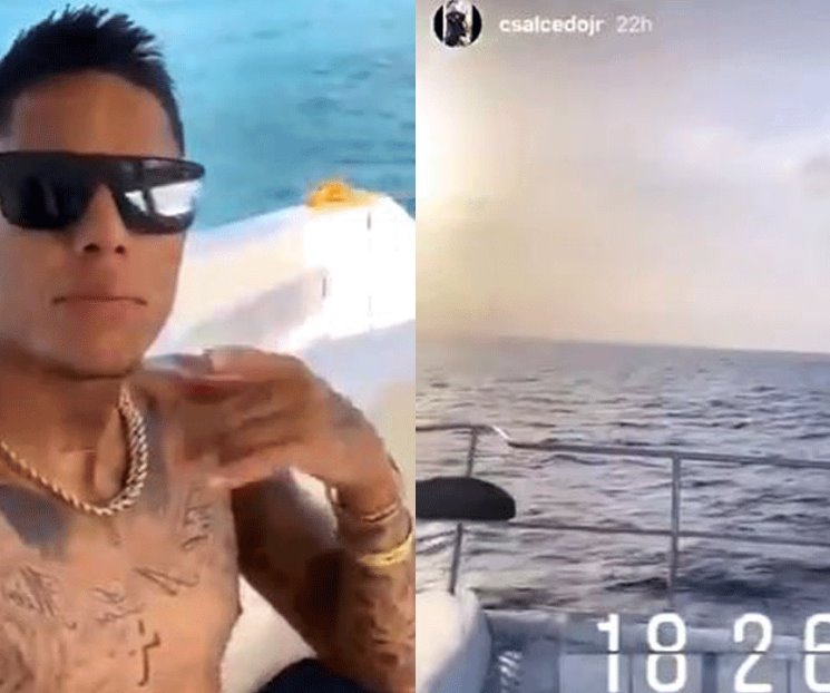 Carlos Salcedo, de vacaciones y fiesta en Cancún