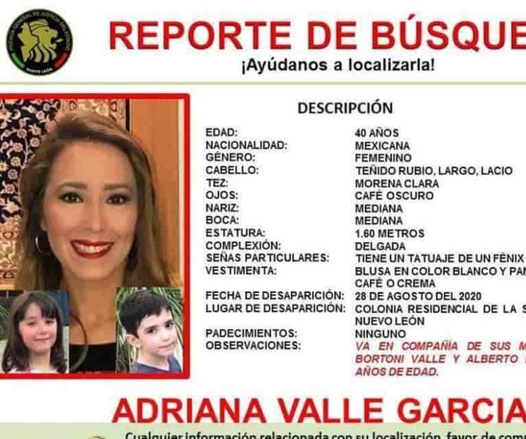 Desaparecen doctora y sus hijos Desaparecen doctora y sus hijos