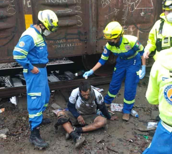 Tren atropella a hombre en Santa Catarina