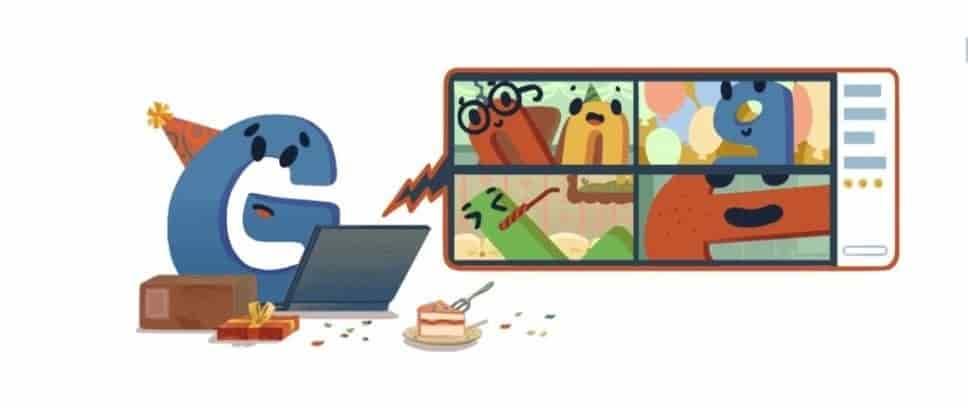 Google celebra su 22 aniversario con este doodle Google celebra su 22 aniversario con este doodle