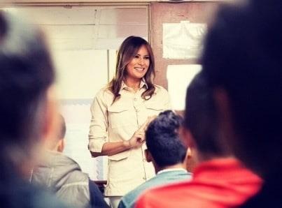 Melania Trump se queja de preguntas sobre migrantes