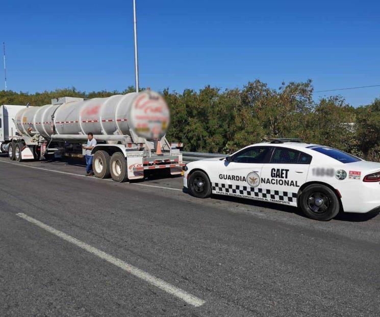Transporta diésel presuntamente robado
