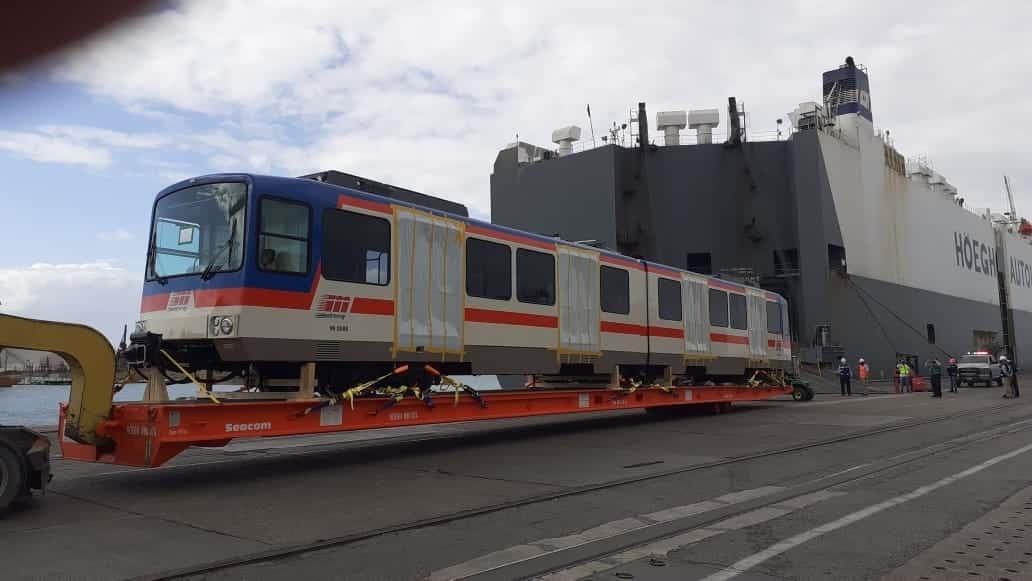 Desembarcan primeros cuatro vagones remanufacturados Desembarcan primeros cuatro vagones remanufacturados