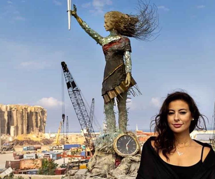 Convierte escombros en símbolo de esperanza