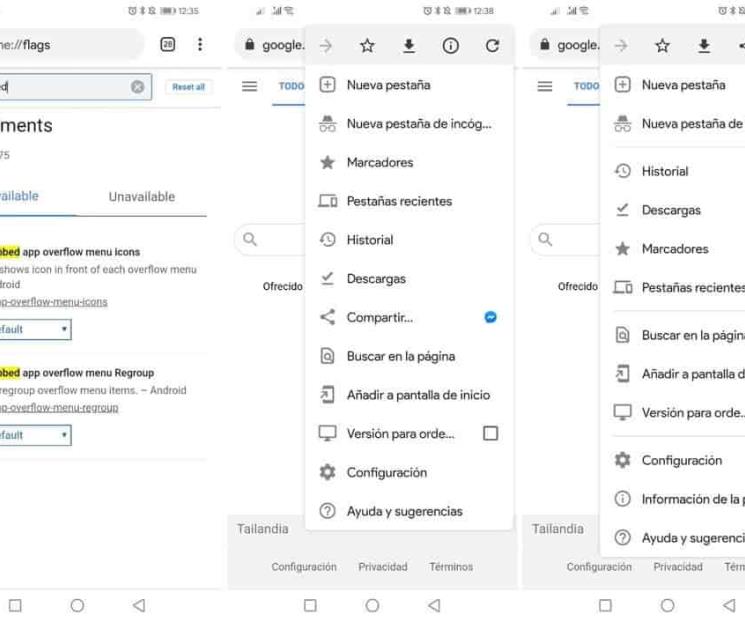 Google Chrome para Android activa el rediseño de su menú