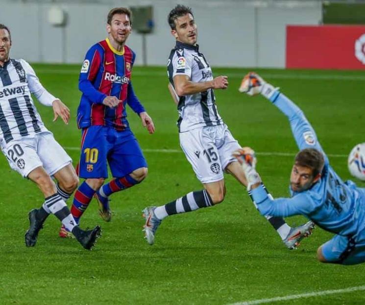 Anota Messi y Barcelona aplaca las tensiones Anota Messi y Barcelona aplaca las tensiones