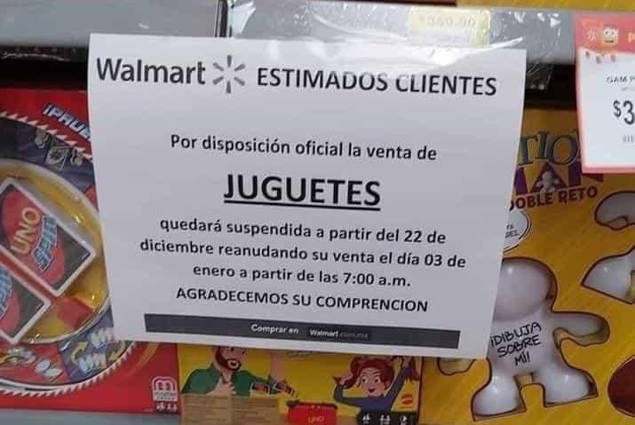 Tiendas suspenden venta de juguetes y ropa por Covid Tiendas suspenden venta de juguetes y ropa por Covid