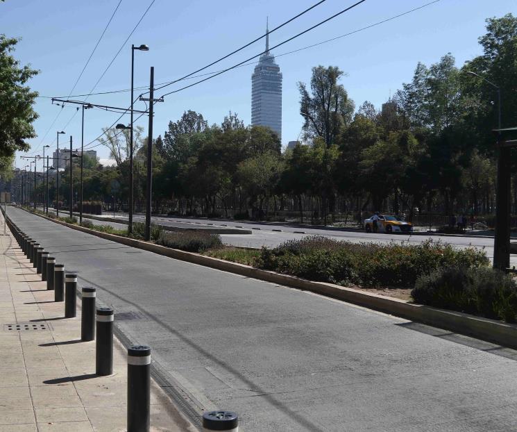 Lucen semi vacías y sin comercios calles de la CDMX Lucen semi vacías y sin comercios calles de la CDMX