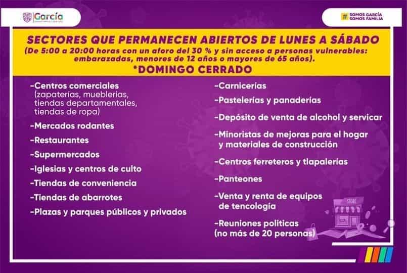 Vigilarán autoridades de García se cumplan con disposiciones