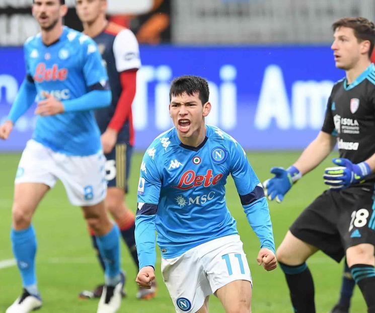 Anota Chuky Lozano en triunfo del Napoli