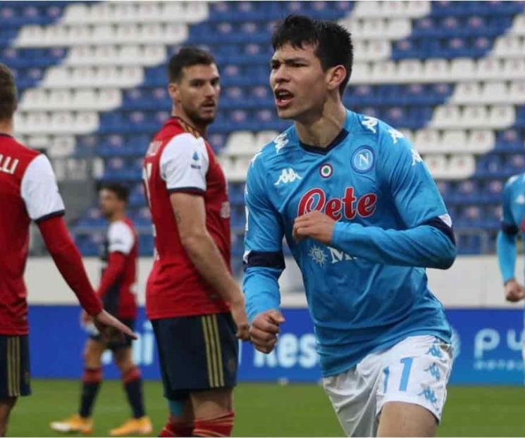 Hirving Lozano inicia 2021 con gol ante Cagliari Hirving Lozano inicia 2021 con gol ante Cagliari