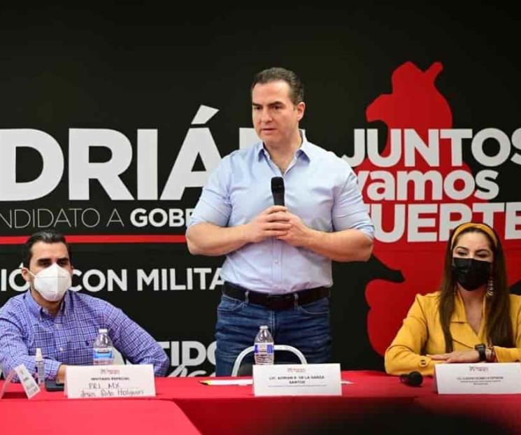 Apoyan jóvenes priistas a Adrián de la Garza Apoyan jóvenes priistas a Adrián de la Garza