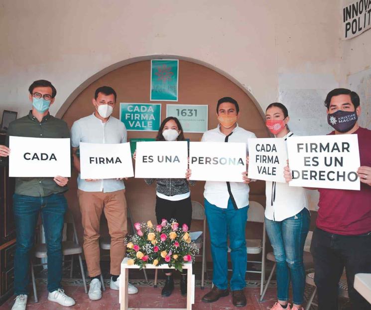 Seguirán Independientes buscando firmas en calles