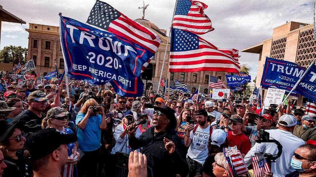 Protestan seguidores de Trump contra victoria de Joe Biden