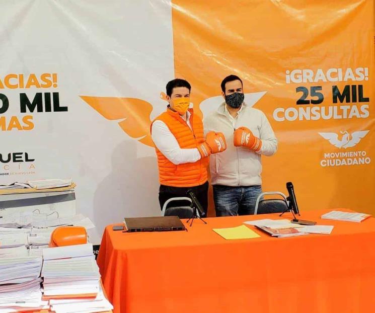 Presume Samuel 103 mil firmas de respaldo