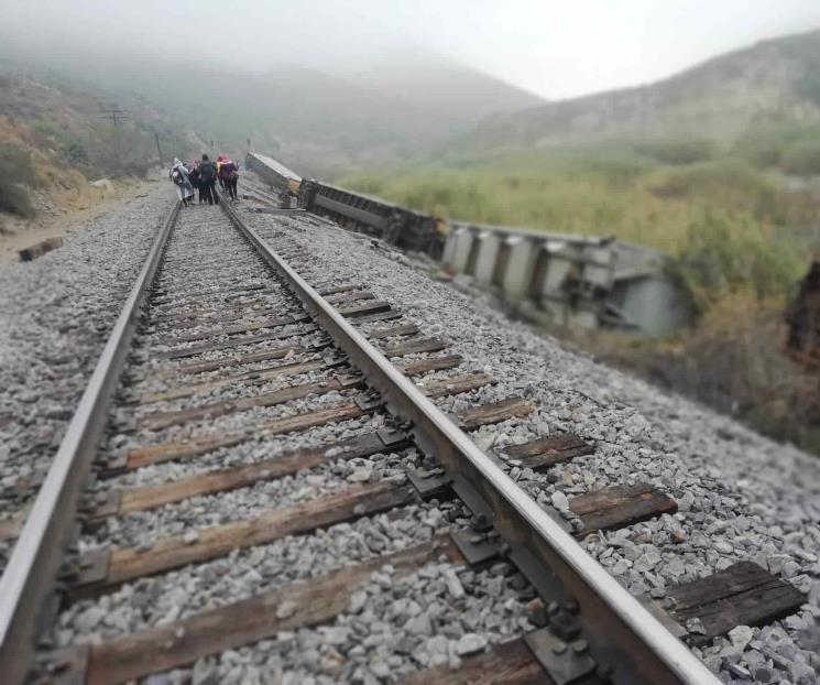 Se descarrila tren en García