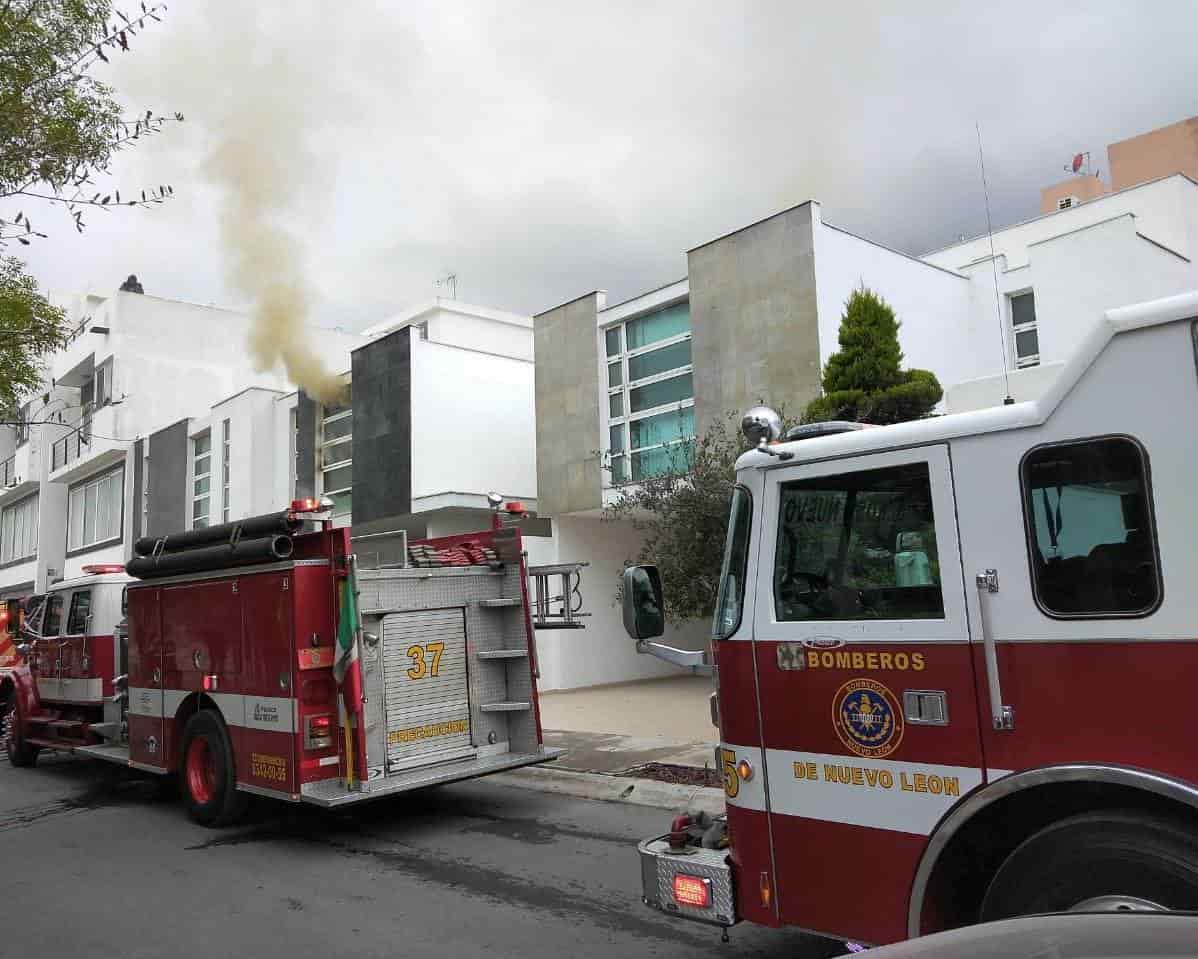 Se produjo un incendio en la segunda planta de un domicilio
