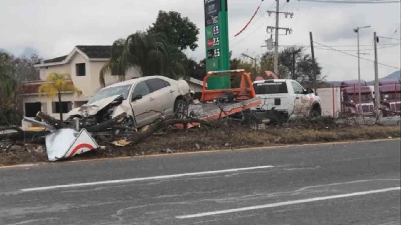 El cinturón de seguridad, salvó la vida de un conductor