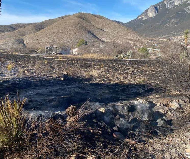 Controlan incendio forestal en Galeana