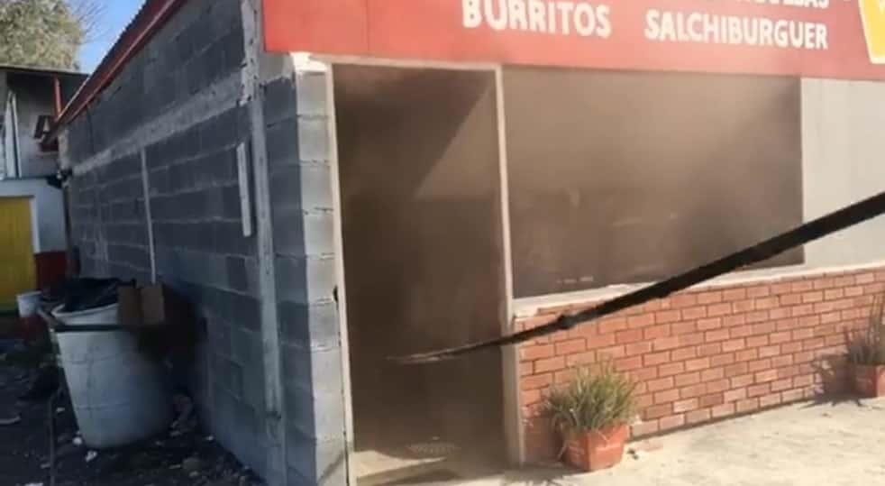 Alarma incendio en taquería en General Terán Alarma incendio en taquería en General Terán