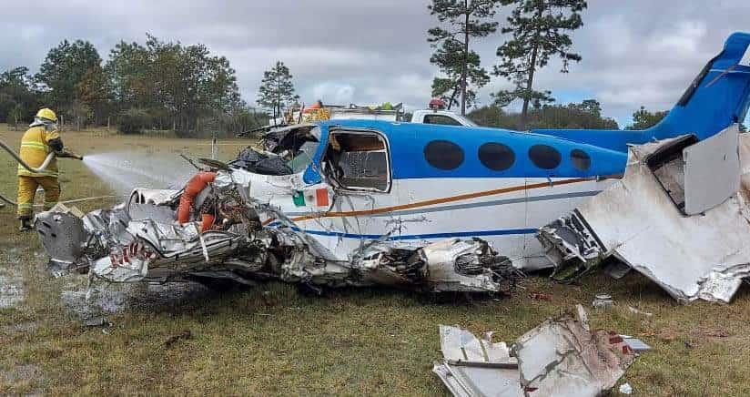 Se desploma aeronave en Comitán, Chiapas