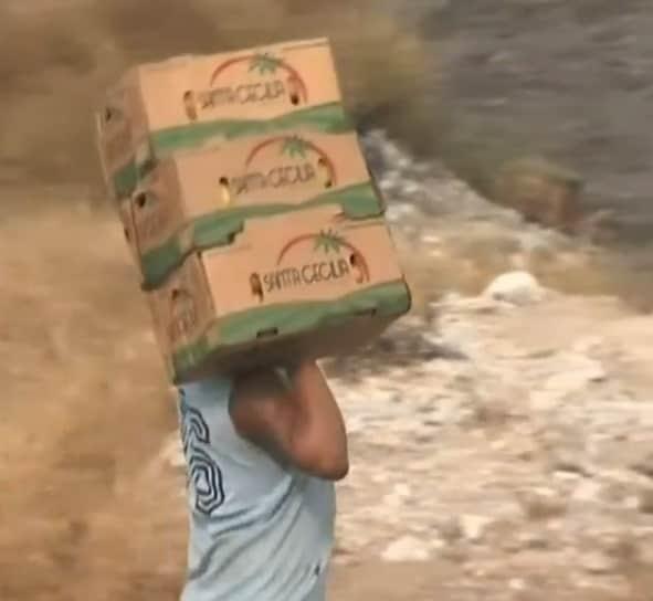 Roban tomate de tráiler volcado Roban tomate de tráiler volcado