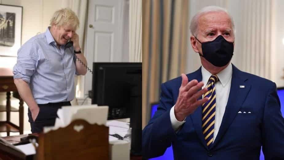 Joe Biden y Boris Johnson hablan de estrechar alianza