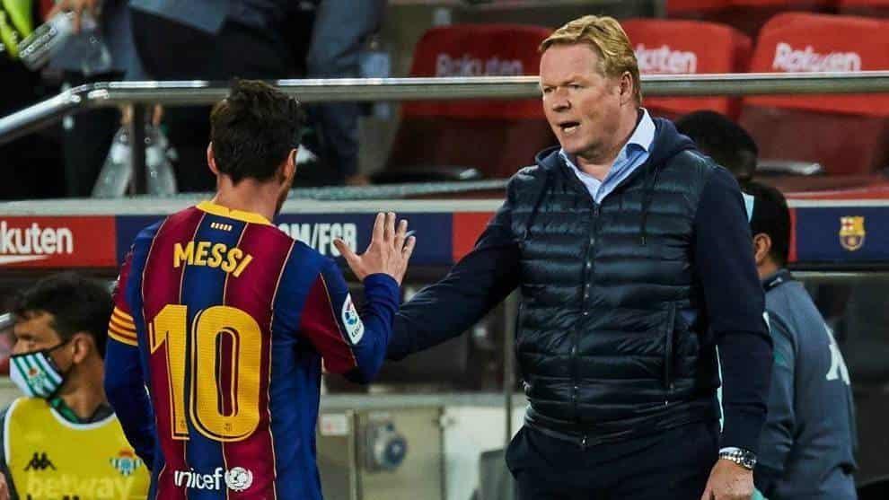 Menciona Koeman que al Barça le hace falta recambio