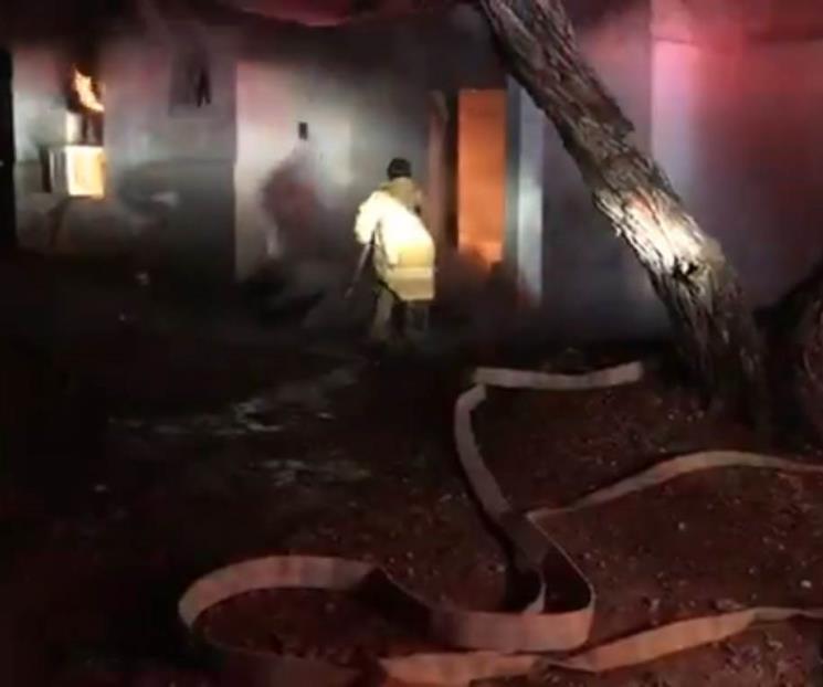 Arde vivienda en General Terán