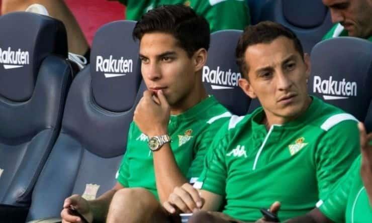 Lainez y Guardado, en la convocatoria del Betis
