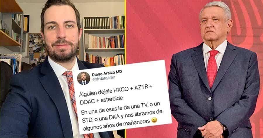 Vetan a médico que sugirió provocar trombosis a AMLO