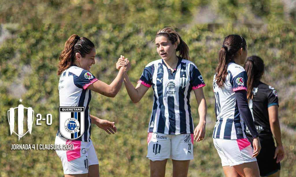 Con doblete de Solís, Rayadas vencen a Qro Con doblete de Solís, Rayadas vencen a Qro