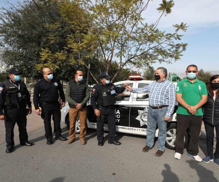 Llevan Policía de Barrio a colonia Cumbres Elite Llevan Policía de Barrio a colonia Cumbres Elite