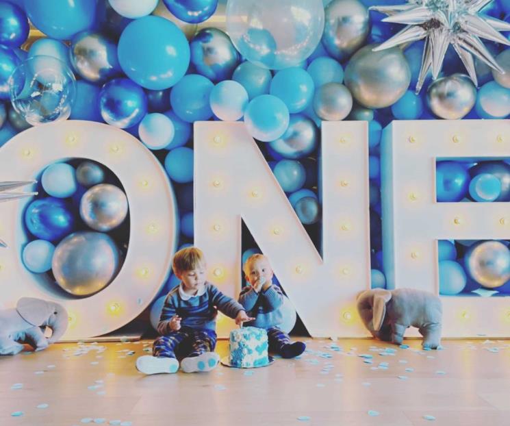 Celebra Anahí el primer año de Emiliano Celebra Anahí el primer año de Emiliano