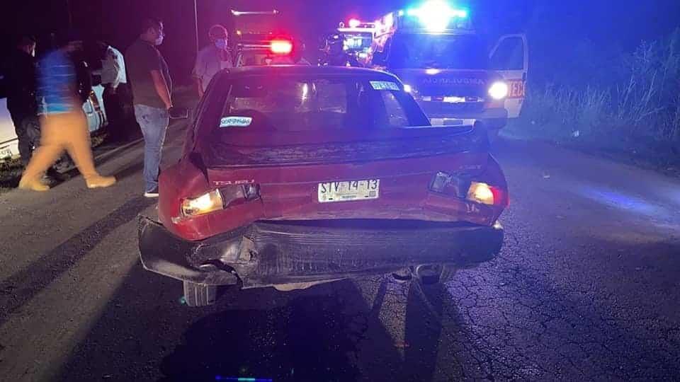 Choque deja 4 lesionados en Montemorelos Choque deja 4 lesionados en Montemorelos